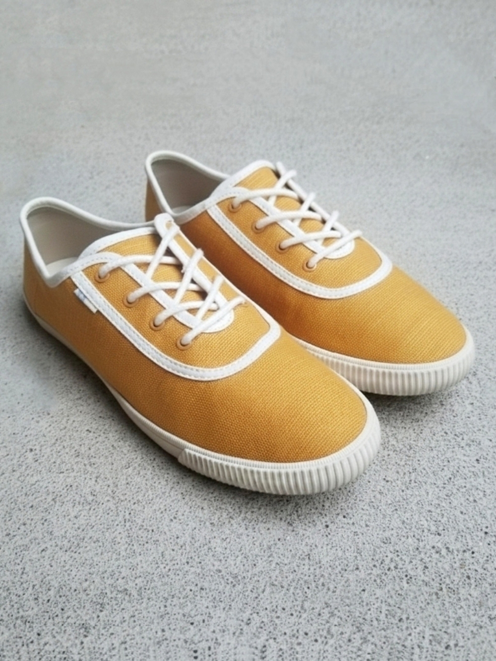 Toms Carmel Canvas Sneakers Sunshine Sunflower Yellow Low Top Summer Womens 7.5